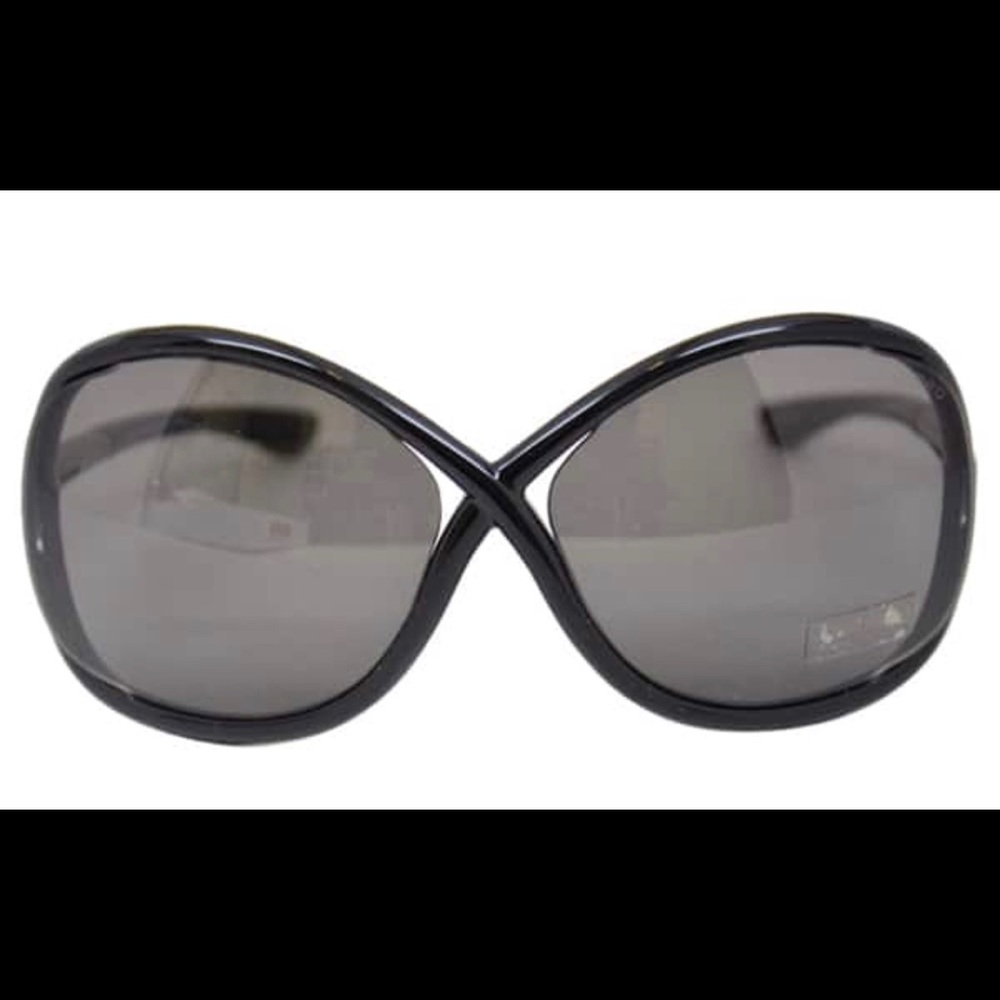Tom Ford Womens Whitney Black Oversized Sunglasses